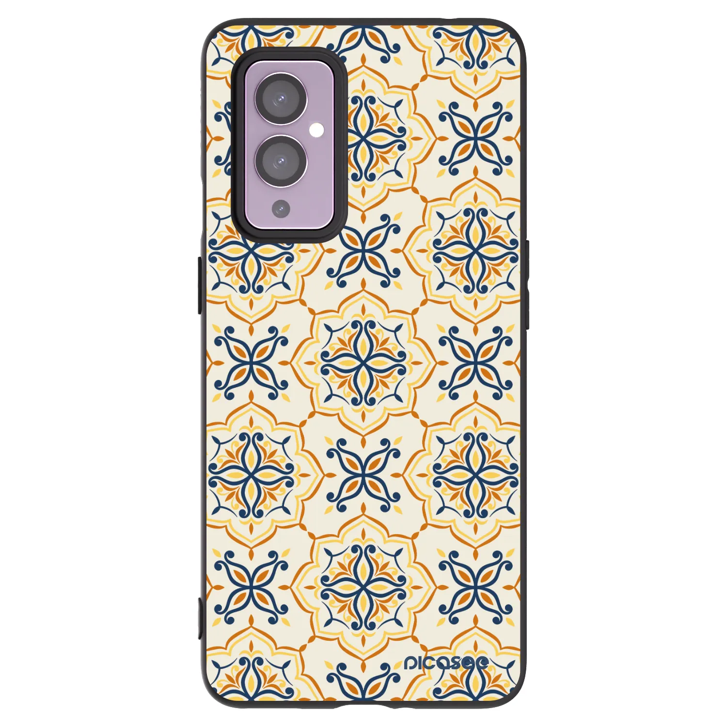 Picasee silikonový černý obal pro OnePlus 9 - Majolica