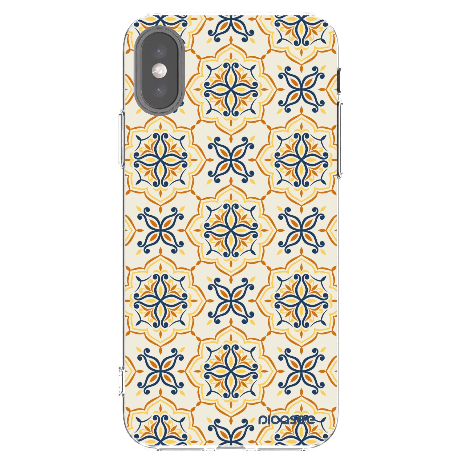 Picasee silikonový průhledný obal pro Apple iPhone X/XS - Majolica