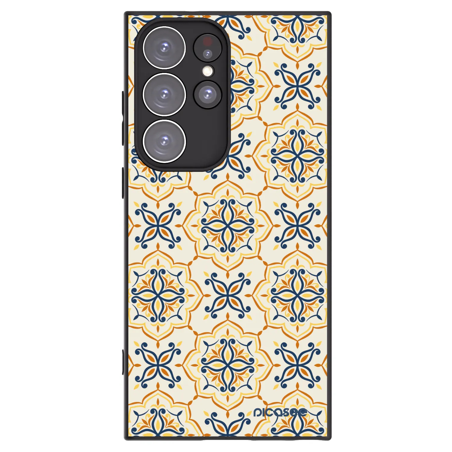 Picasee silikonový černý obal pro Samsung Galaxy S23 Ultra 5G - Majolica
