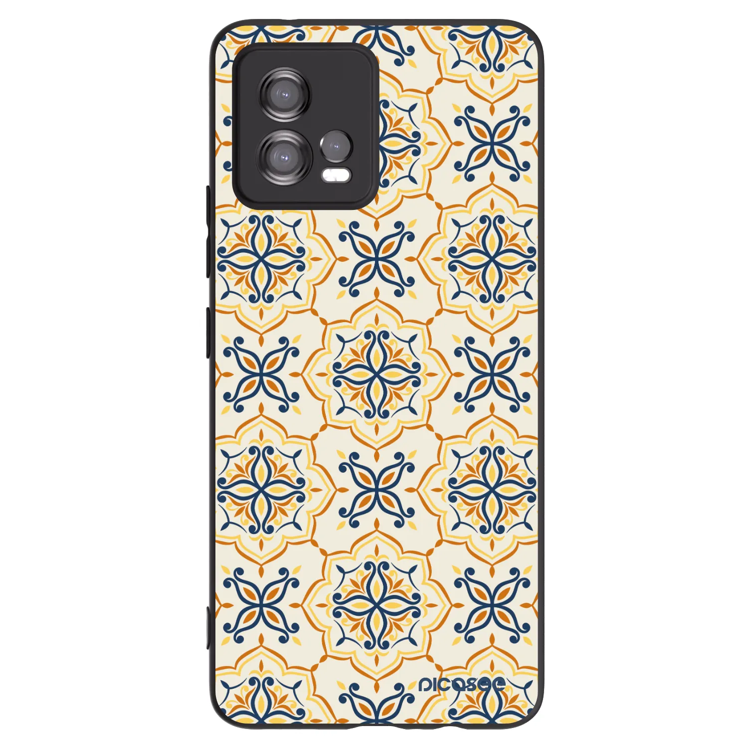Picasee silikonový černý obal pro Motorola Moto G72 - Majolica