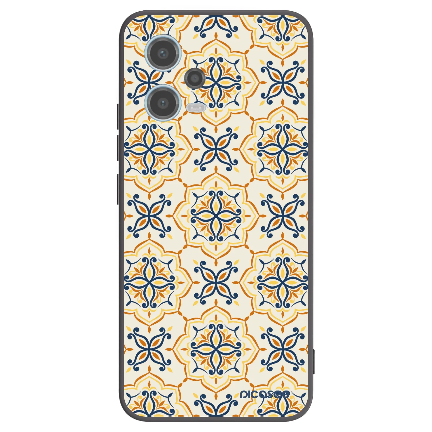 Picasee silikonový černý obal pro Xiaomi Redmi Note 12 5G - Majolica