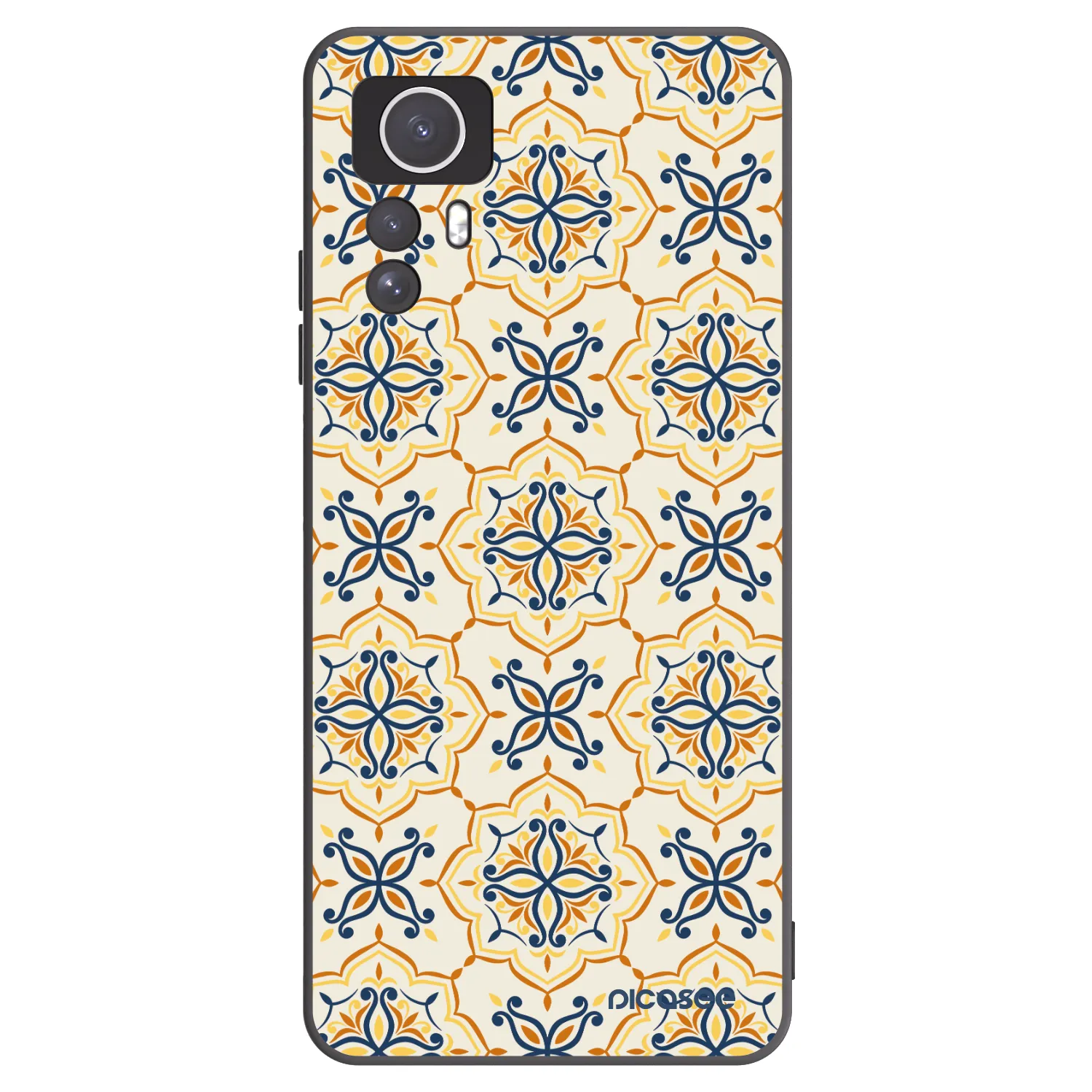 Picasee silikonový černý obal pro Xiaomi Redmi Note 12S - Majolica