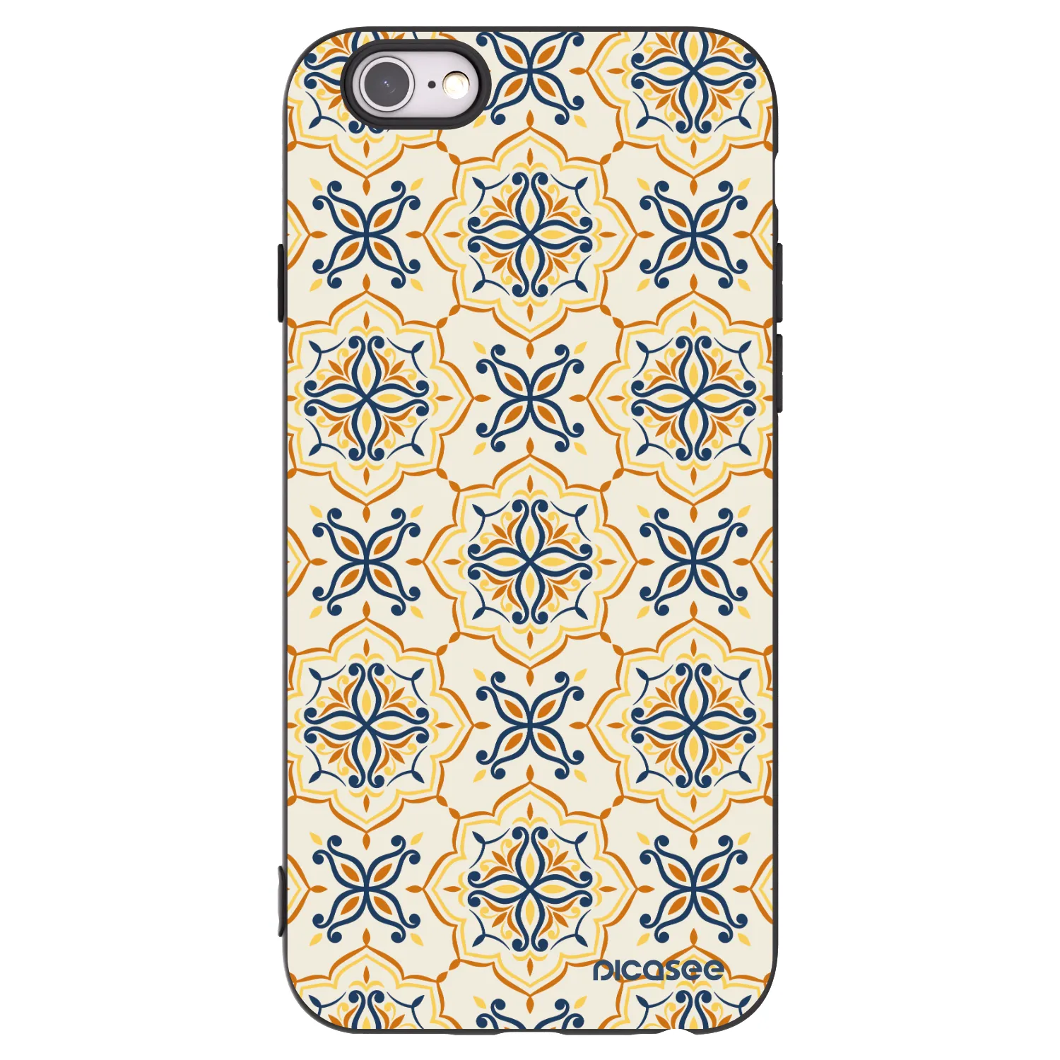 Picasee silikonový černý obal pro Apple iPhone 6/6S - Majolica