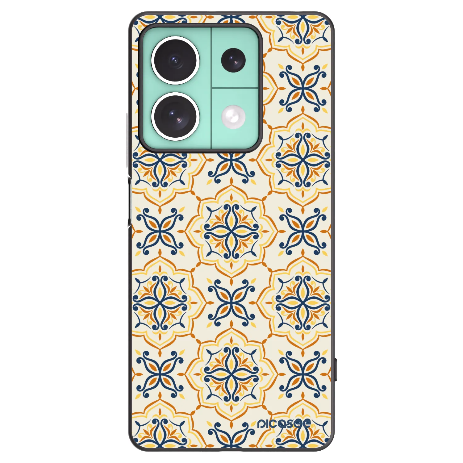 Picasee silikonový černý obal pro Xiaomi Redmi Note 13 5G - Majolica