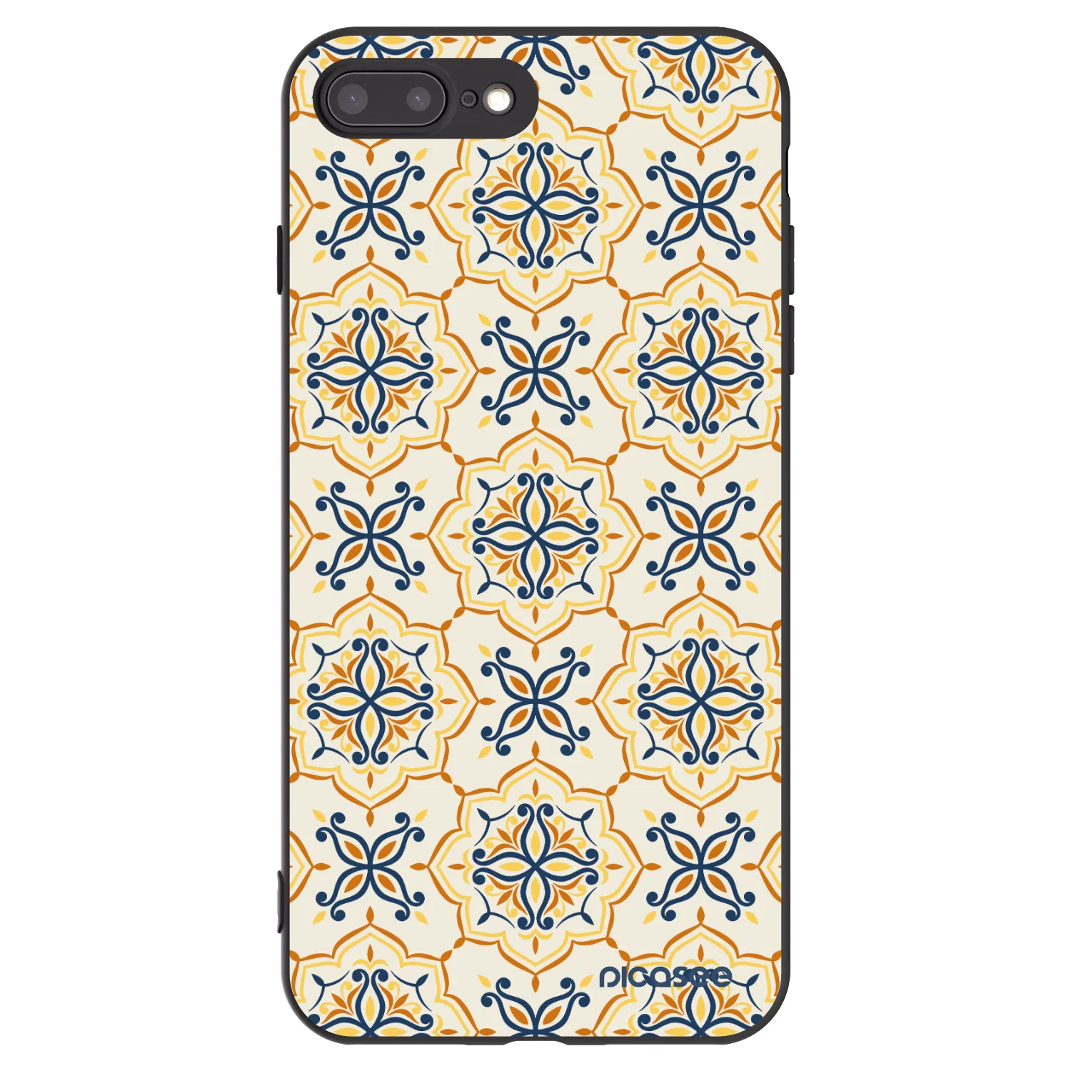 Picasee silikonový černý obal pro Apple iPhone 7 Plus - Majolica