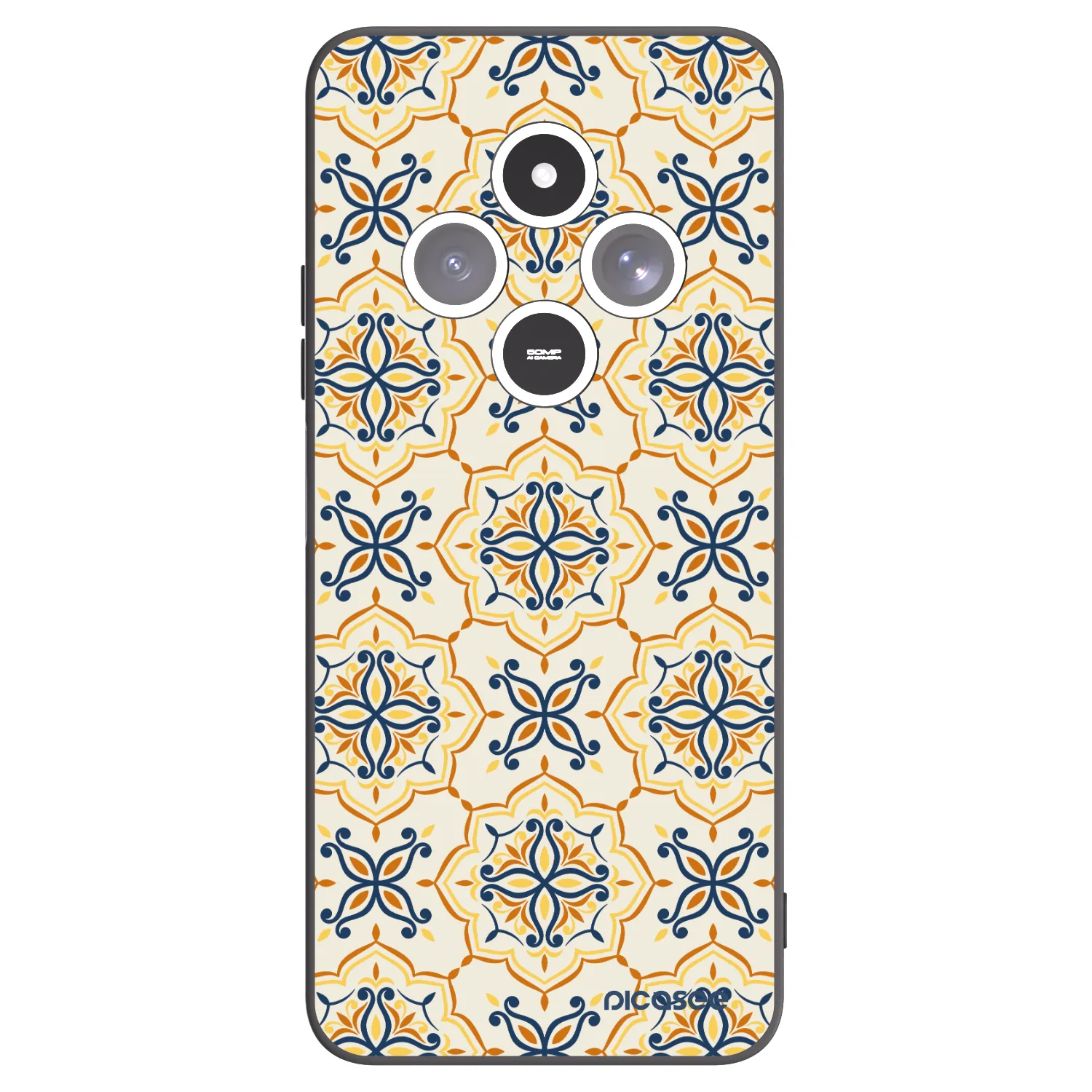 Picasee silikonový černý obal pro Xiaomi Redmi 14C - Majolica