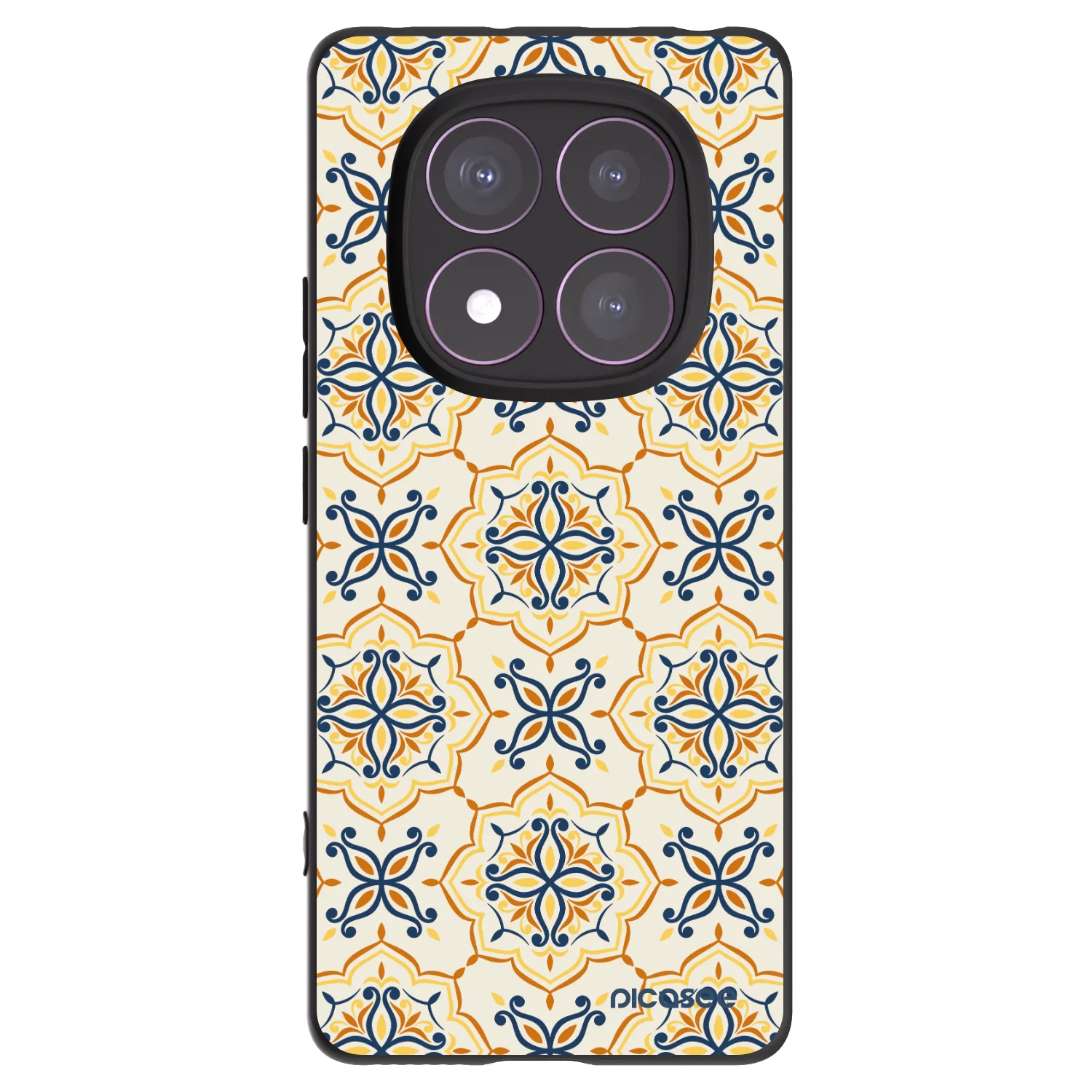 Picasee silikonový černý obal pro Xiaomi Redmi Note 14 Pro 4G - Majolica