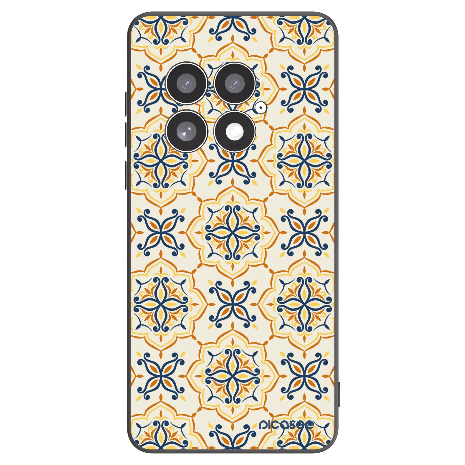 Picasee silikonový černý obal pro OnePlus 13 5G - Majolica
