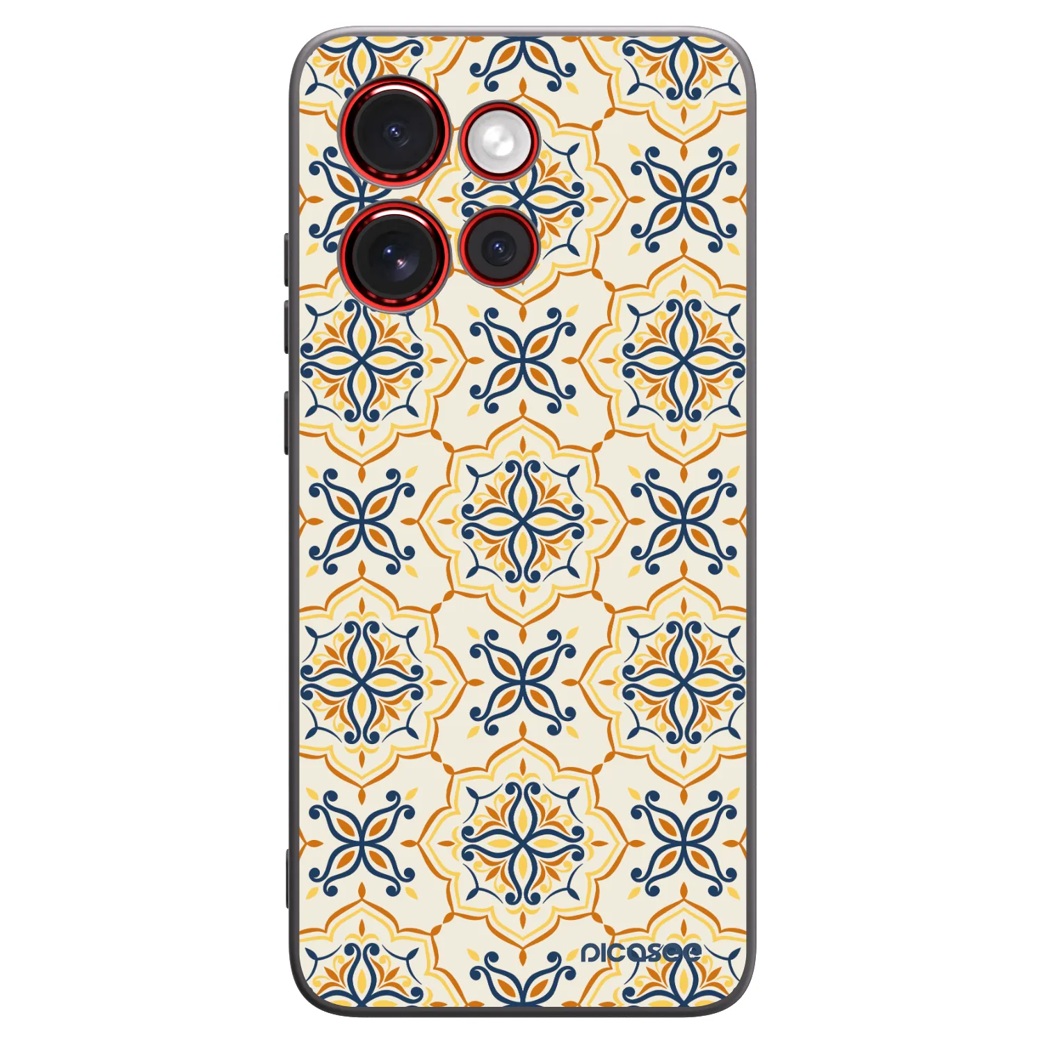 Picasee silikonový černý obal pro Motorola Edge 60 Neo 5G - Majolica