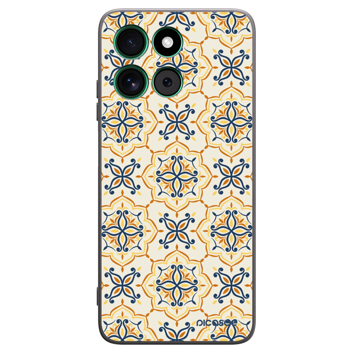 Picasee silikonový černý obal pro Motorola Moto G57 Power - Majolica