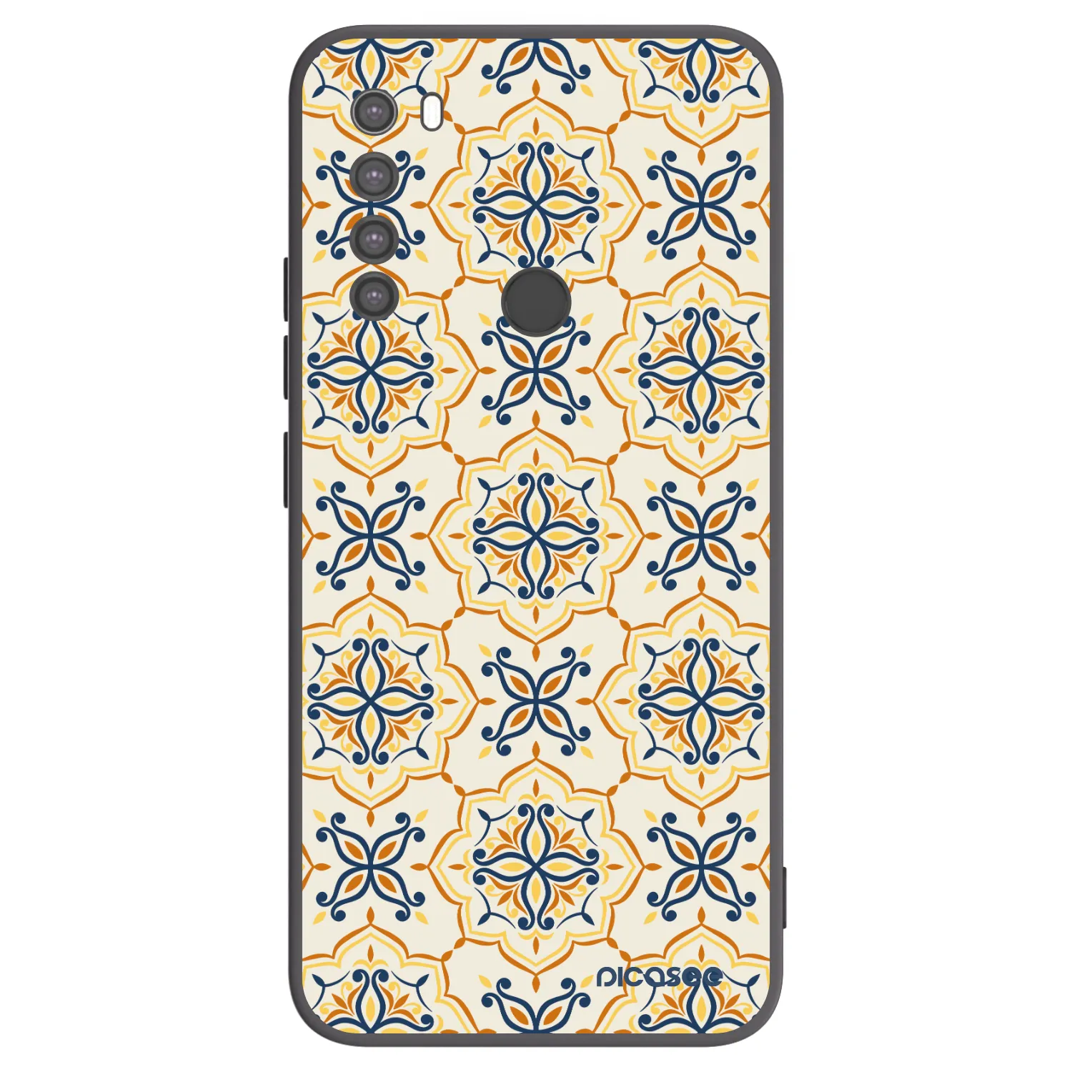Picasee silikonový černý obal pro Xiaomi Redmi Note 8 - Majolica