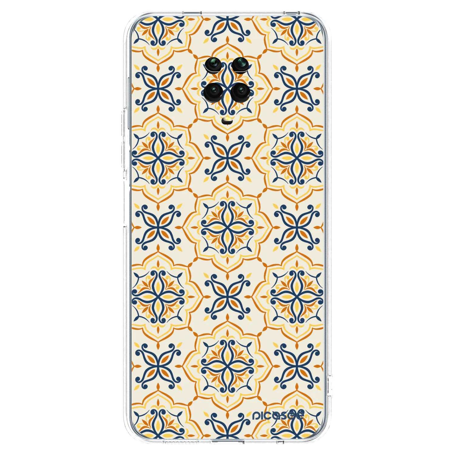 Picasee silikonový průhledný obal pro Xiaomi Redmi Note 9S - Majolica