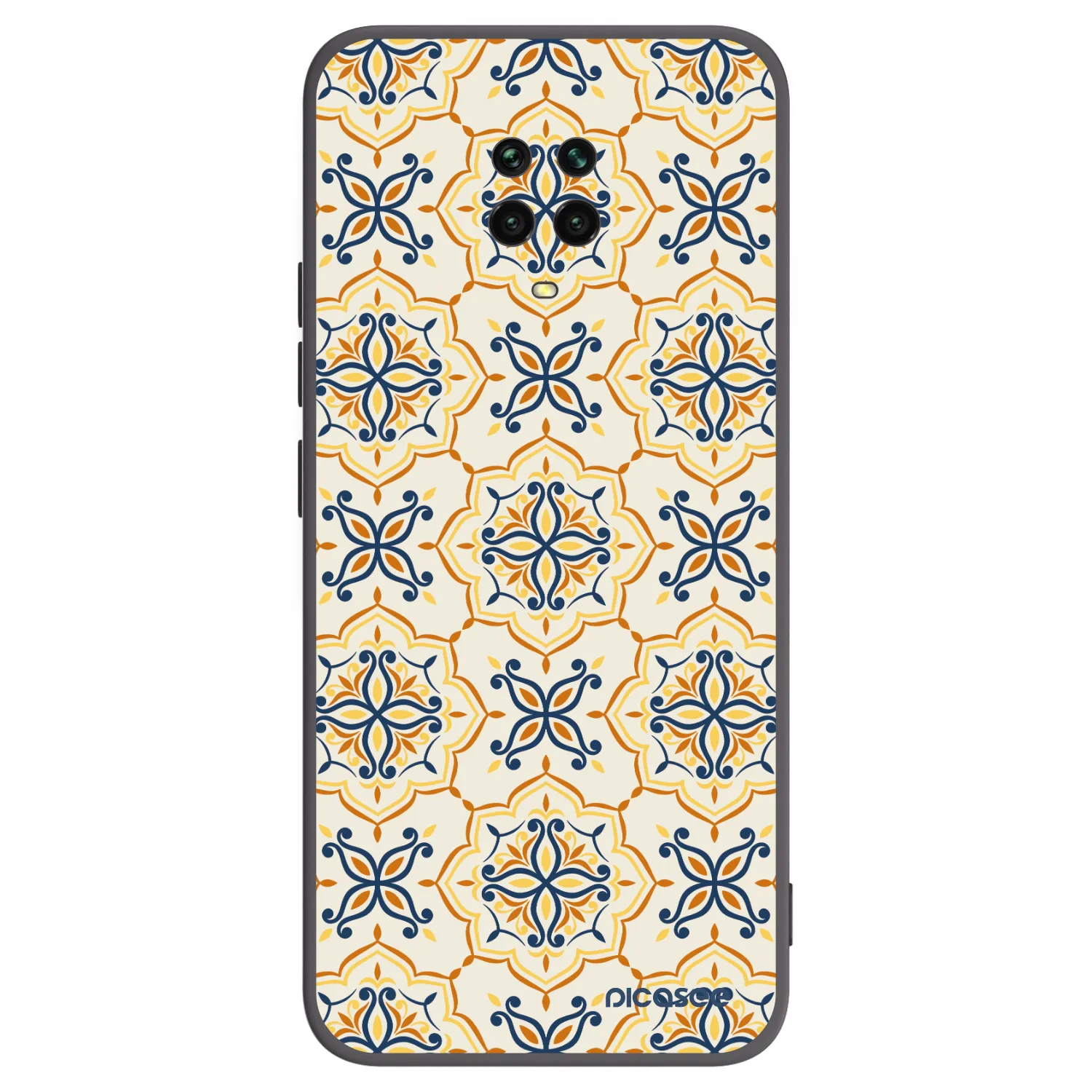 Picasee silikonový černý obal pro Xiaomi Redmi Note 9S - Majolica