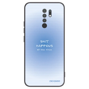 Picasee silikonový černý obal pro Xiaomi Redmi 9 - Oops Memo