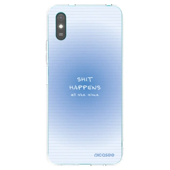 Picasee silikonový průhledný obal pro Xiaomi Redmi 9A - Oops Memo