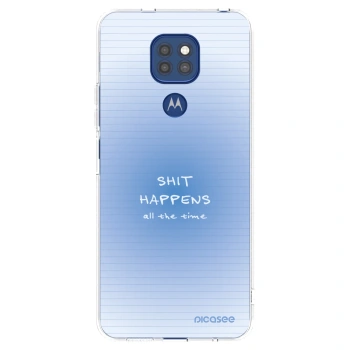 Picasee silikonový průhledný obal pro Motorola Moto G9 Play - Oops Memo