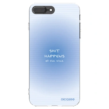 Picasee silikonový průhledný obal pro Apple iPhone 7 Plus - Oops Memo