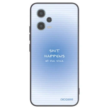 Picasee silikonový černý obal pro Xiaomi Redmi Note 12 5G - Oops Memo