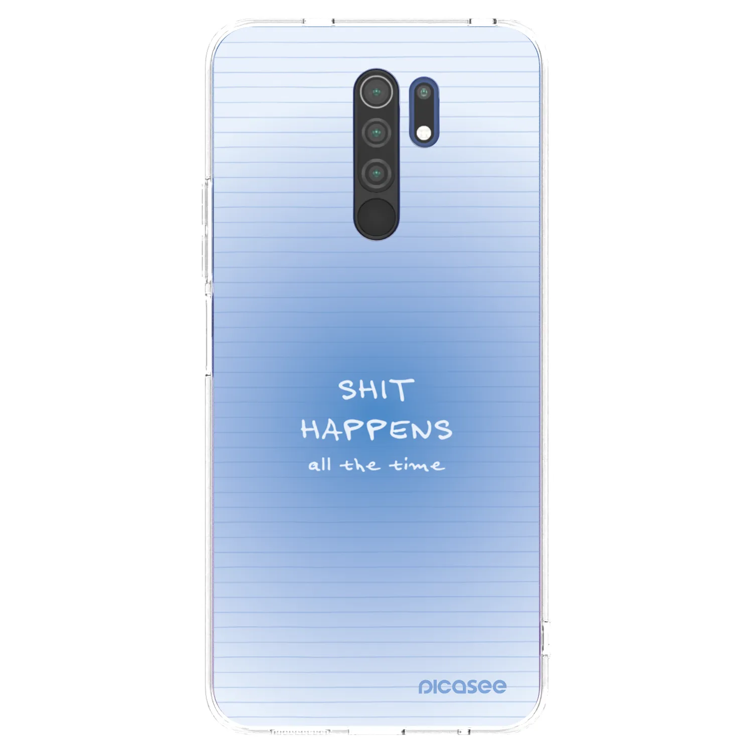 Picasee silikonový průhledný obal pro Xiaomi Redmi 9 - Oops Memo