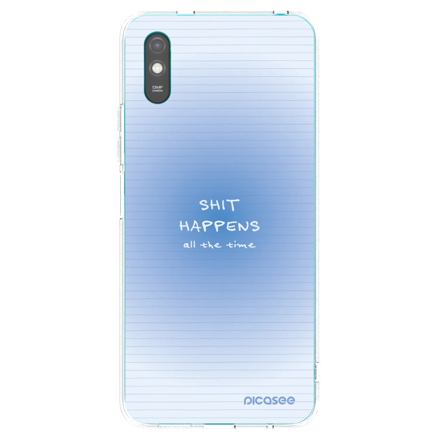 Picasee silikonový průhledný obal pro Xiaomi Redmi 9A - Oops Memo