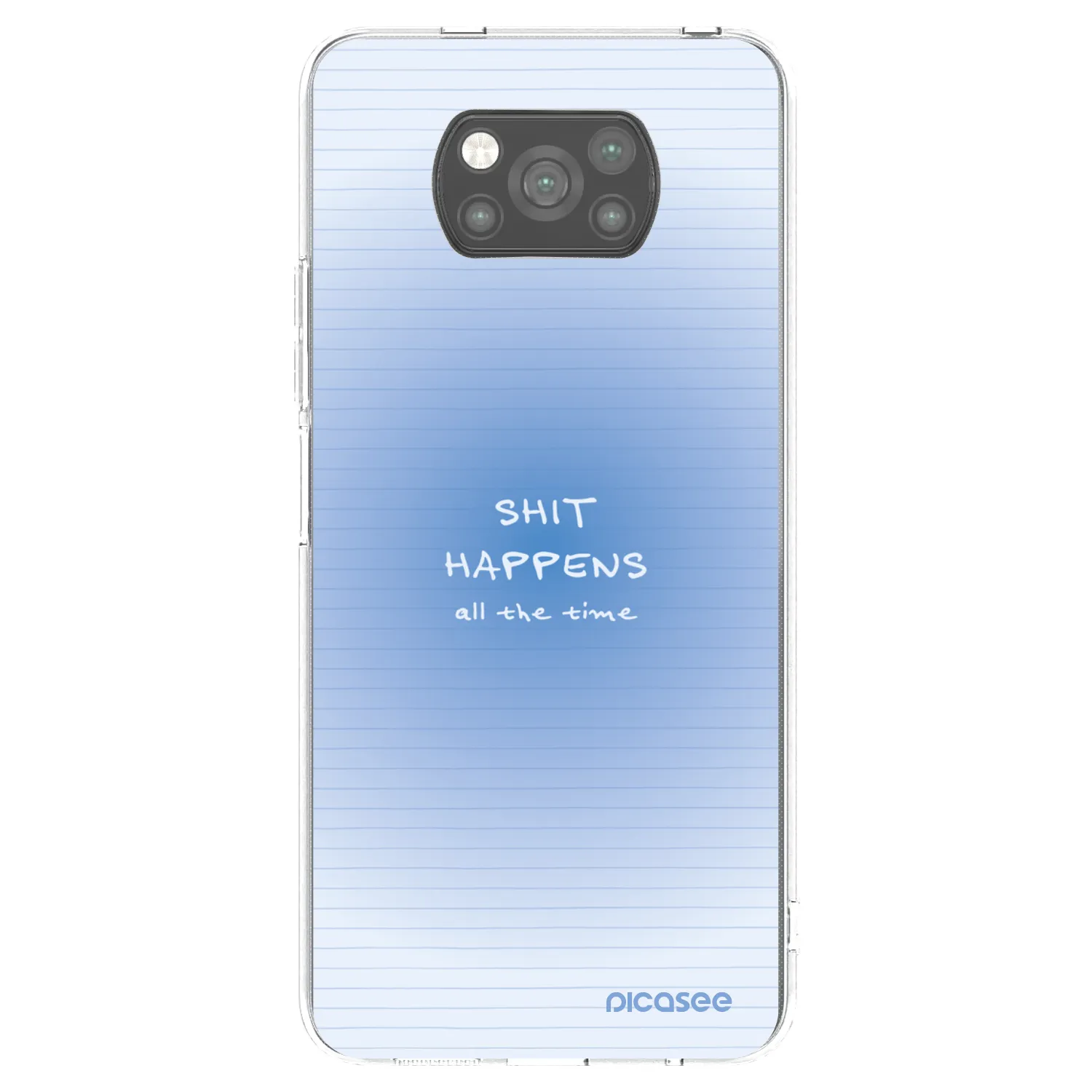 Picasee silikonový černý obal pro Xiaomi Poco X3 - Oops Memo