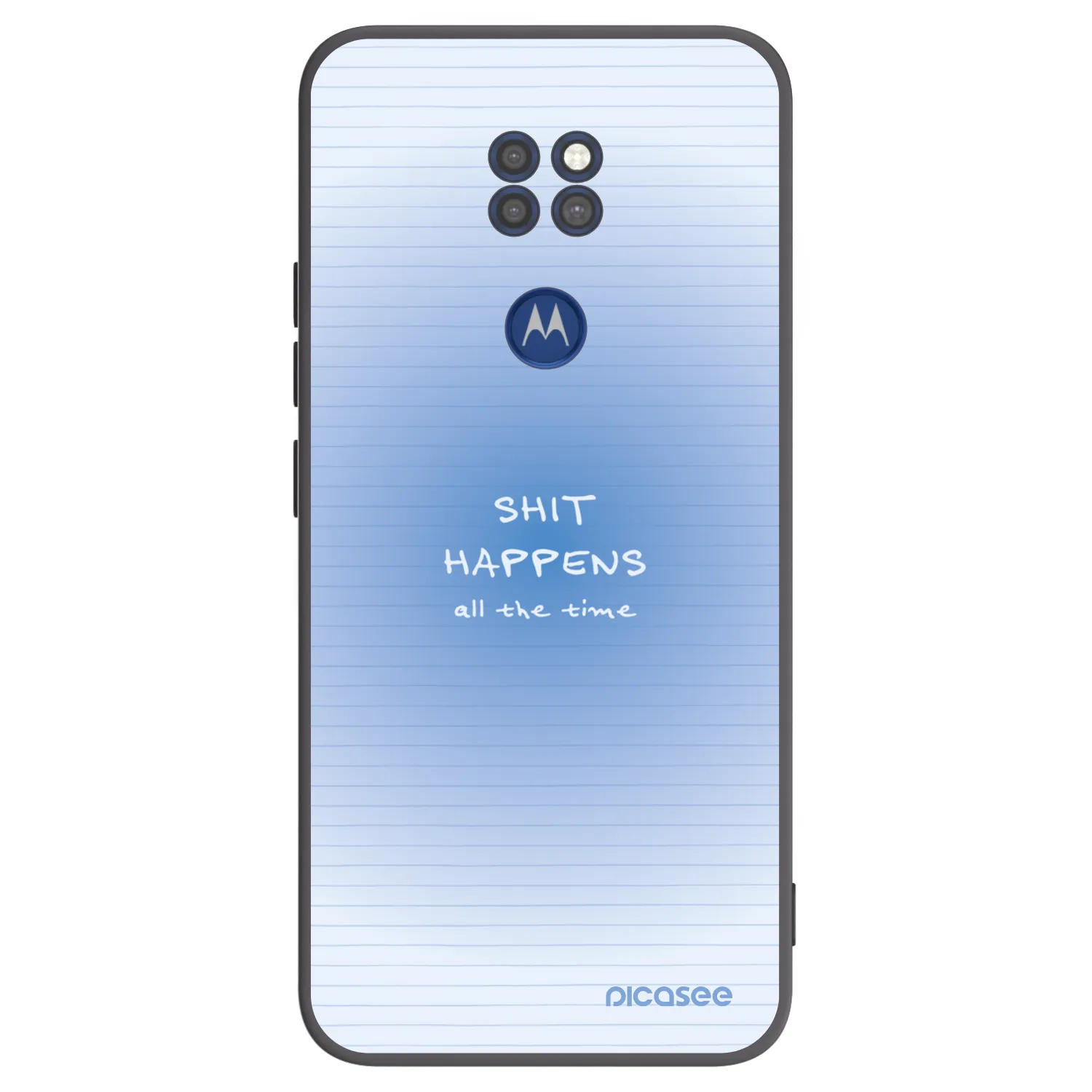 Picasee silikonový černý obal pro Motorola Moto G9 Play - Oops Memo