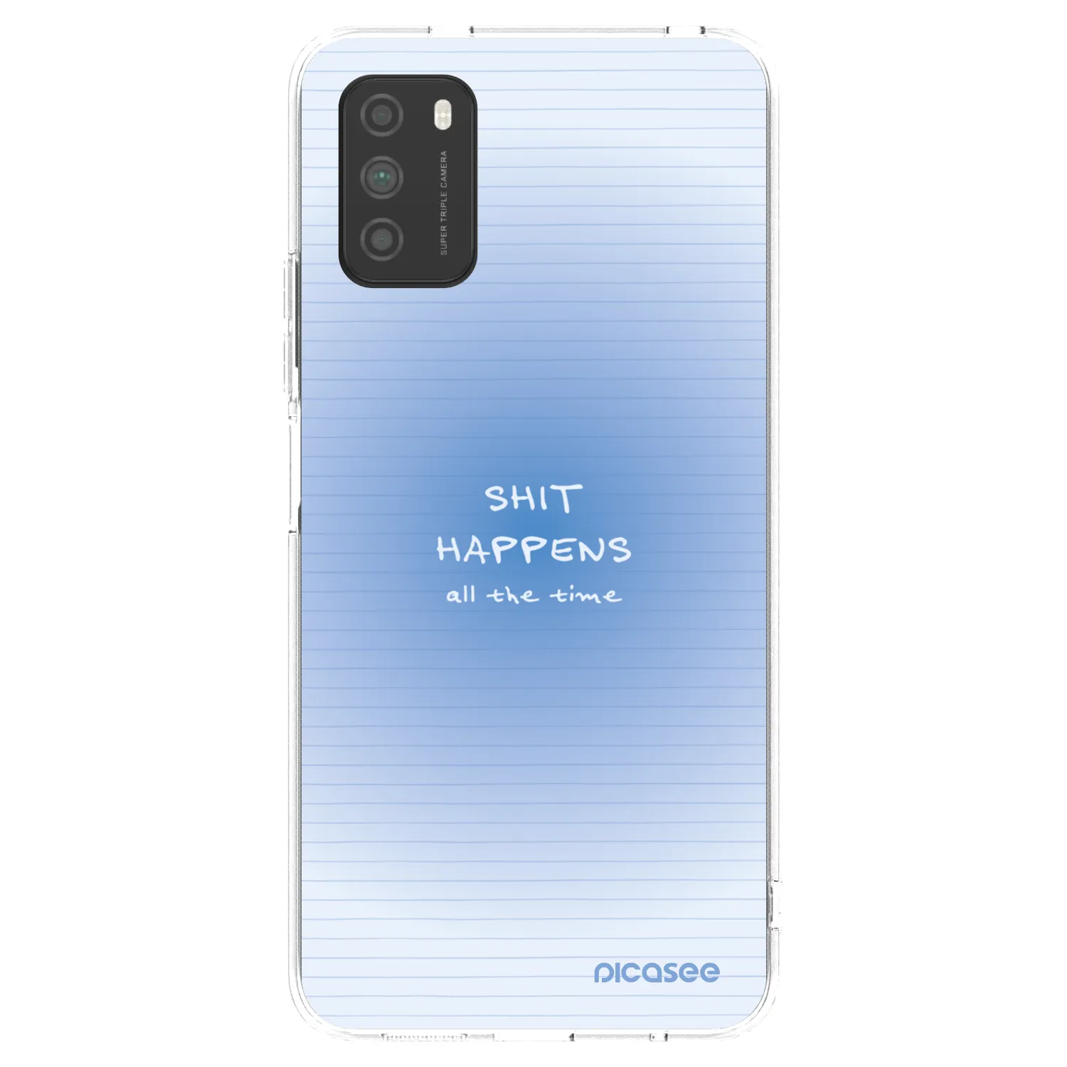 Picasee silikonový průhledný obal pro Xiaomi Poco M3 - Oops Memo