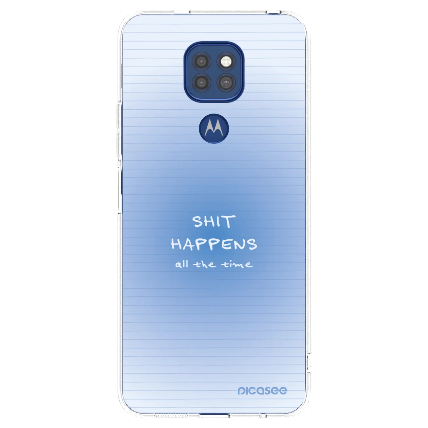 Picasee silikonový průhledný obal pro Motorola Moto G9 Play - Oops Memo
