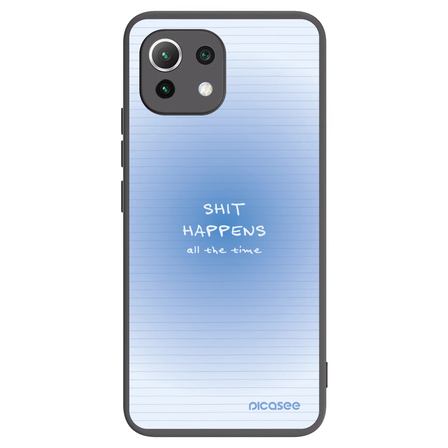 Picasee silikonový černý obal pro Xiaomi Mi 11 Lite - Oops Memo