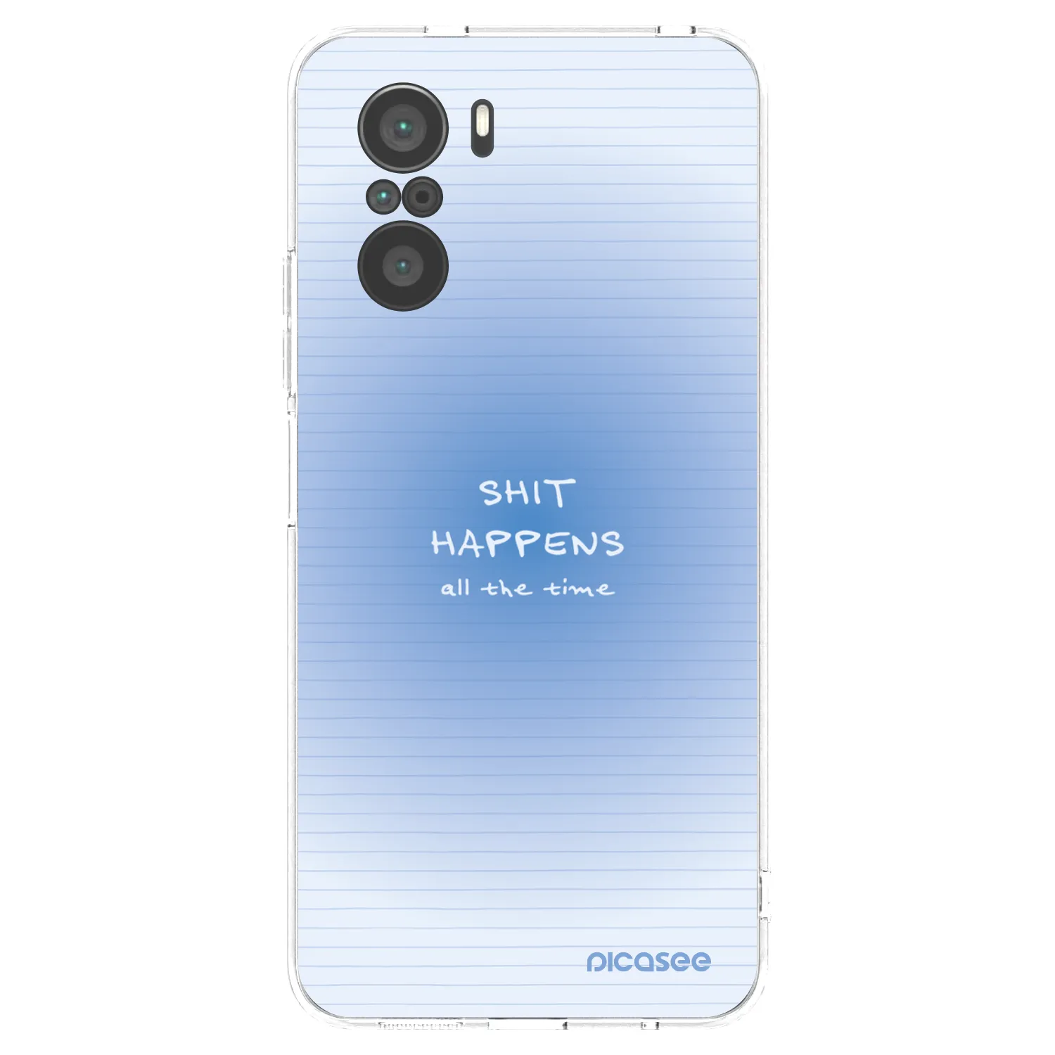 Picasee silikonový průhledný obal pro Xiaomi Poco F3 - Oops Memo
