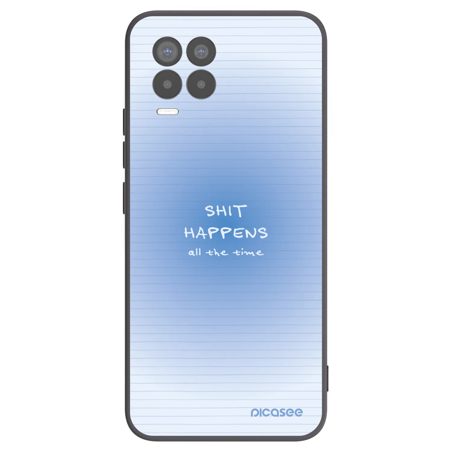 Picasee silikonový černý obal pro Realme 8 4G - Oops Memo