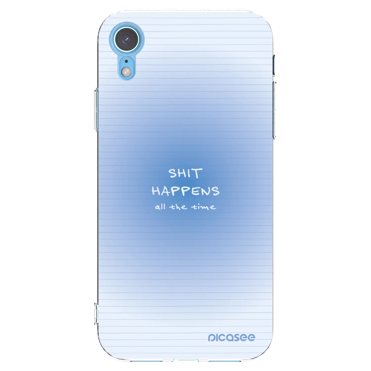 Picasee silikonový průhledný obal pro Apple iPhone XR - Oops Memo