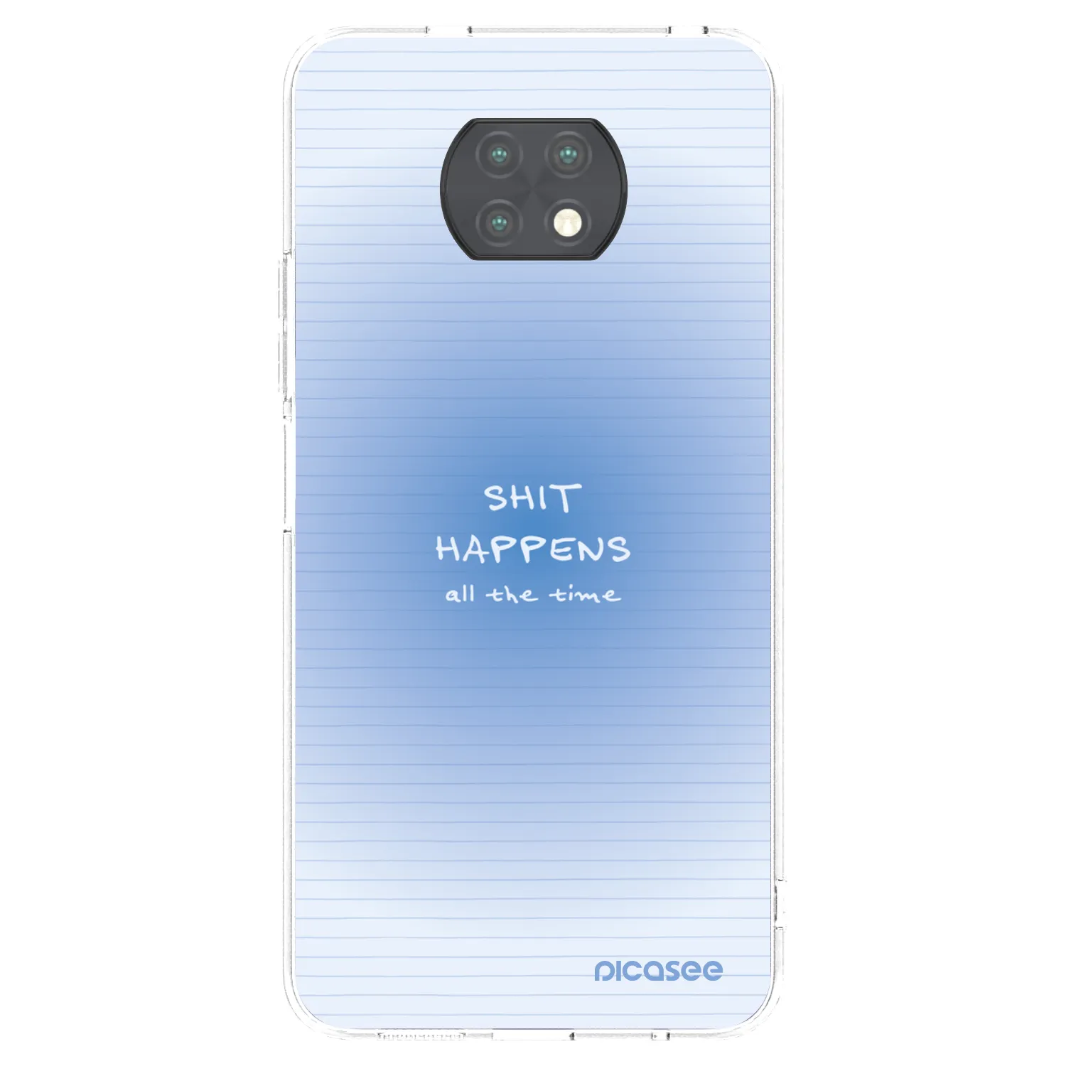 Picasee silikonový průhledný obal pro Xiaomi Redmi Note 9T - Oops Memo