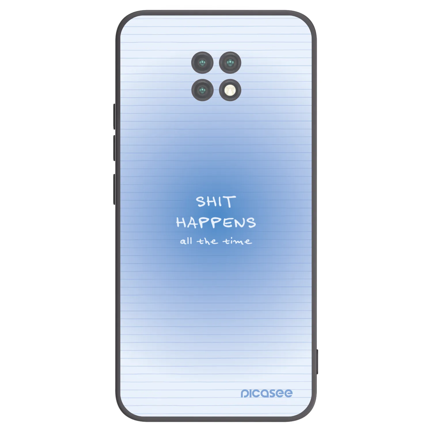 Picasee silikonový černý obal pro Xiaomi Redmi Note 9T - Oops Memo