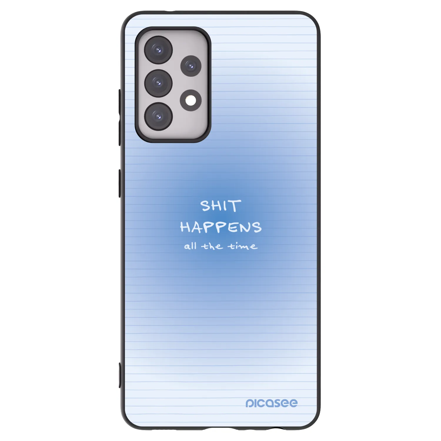 Picasee silikonový černý obal pro Samsung Galaxy A52s 5G A528B - Oops Memo