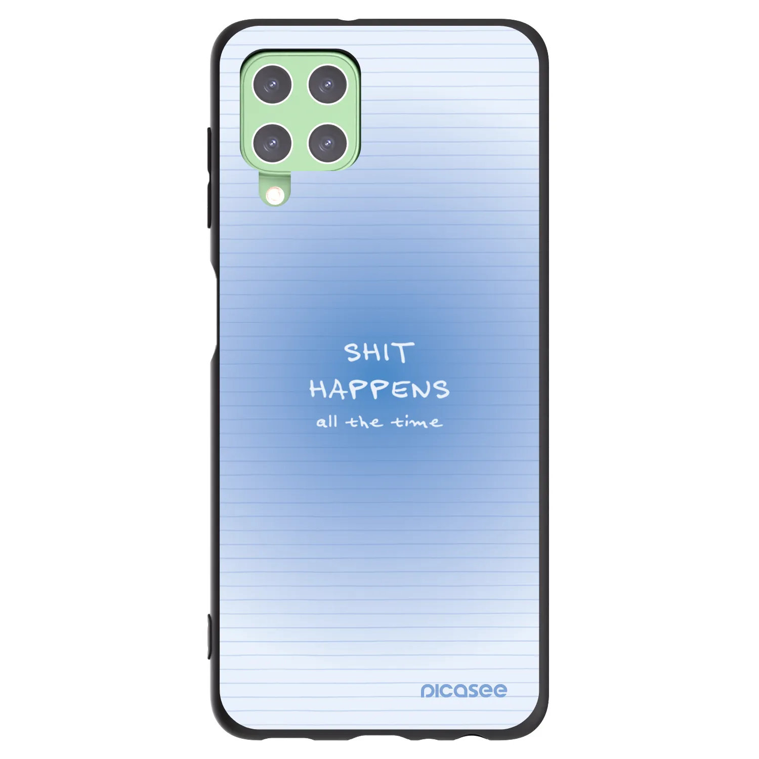 Picasee silikonový černý obal pro Samsung Galaxy A22 A225F 4G - Oops Memo