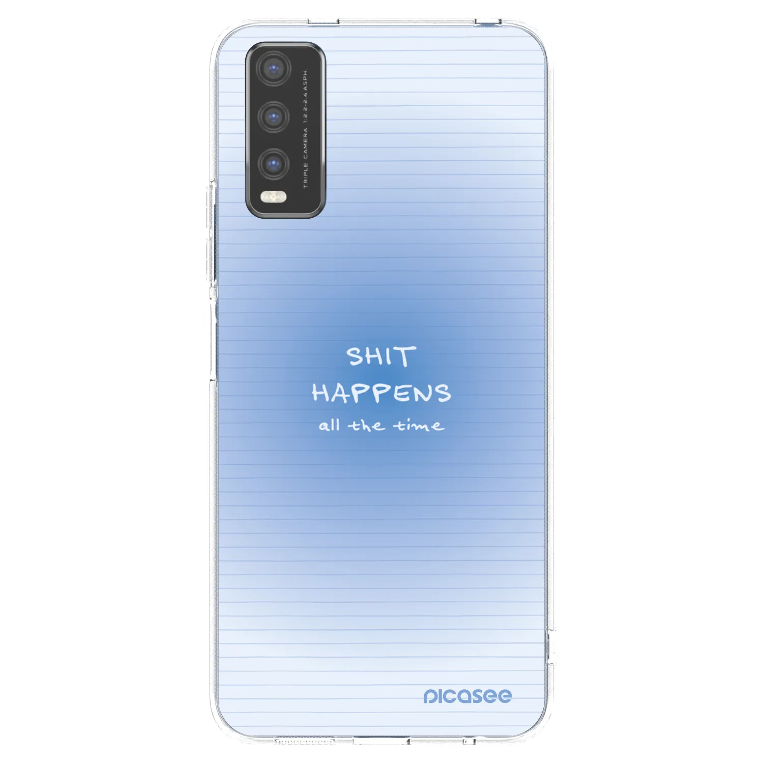 Picasee silikonový průhledný obal pro Vivo Y20s - Oops Memo