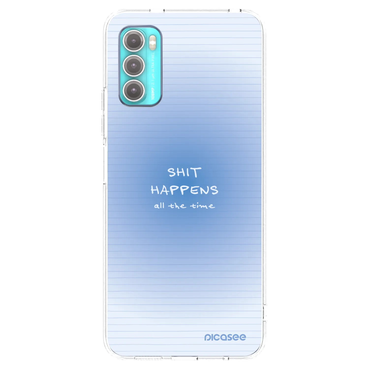 Picasee silikonový průhledný obal pro Motorola Moto G60 - Oops Memo