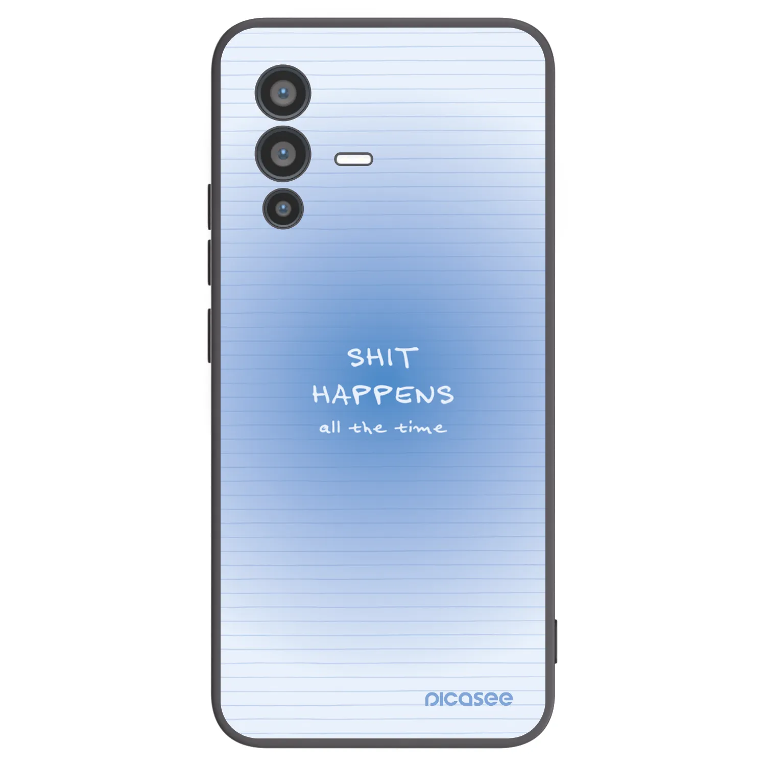 Picasee silikonový černý obal pro Vivo V23 5G - Oops Memo