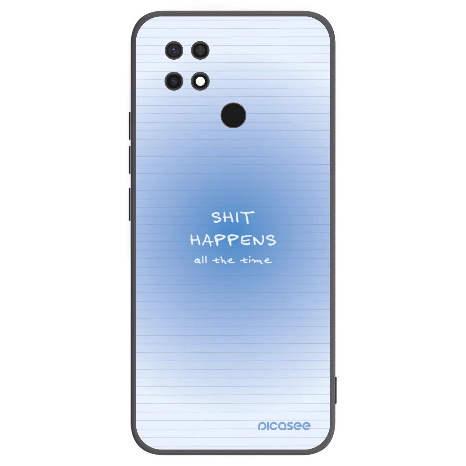 Picasee silikonový černý obal pro Xiaomi Redmi 10C - Oops Memo