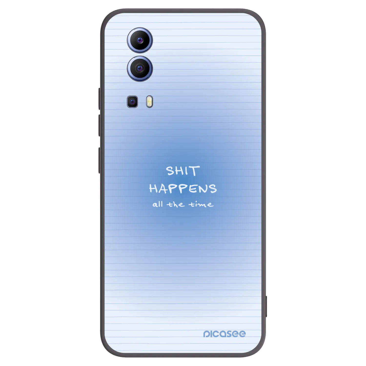 Picasee silikonový černý obal pro Vivo Y52 5G - Oops Memo