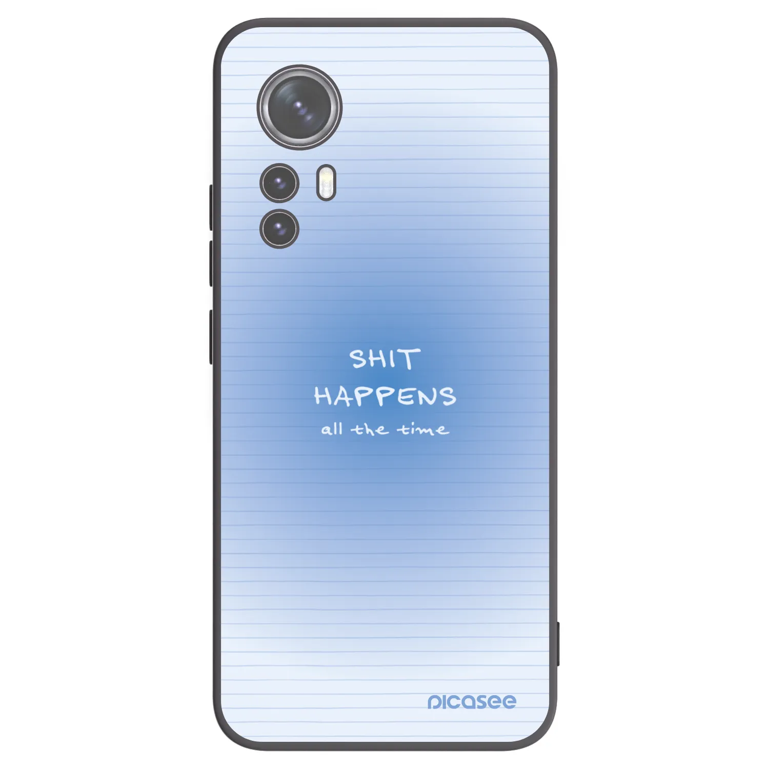 Picasee silikonový černý obal pro Xiaomi 12X - Oops Memo