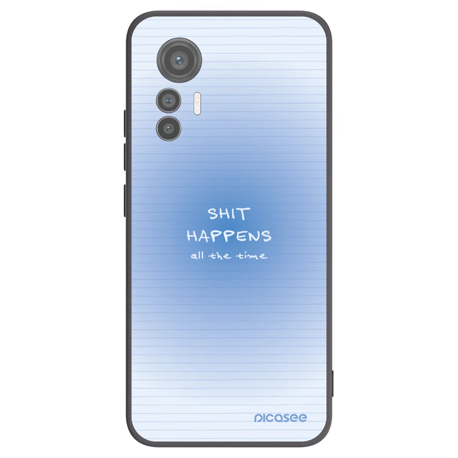Picasee silikonový černý obal pro Xiaomi 12 Lite - Oops Memo