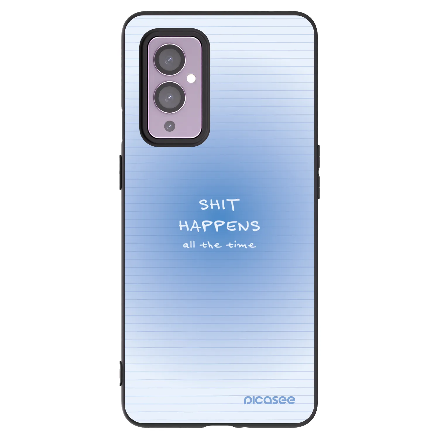 Picasee silikonový černý obal pro OnePlus 9 - Oops Memo