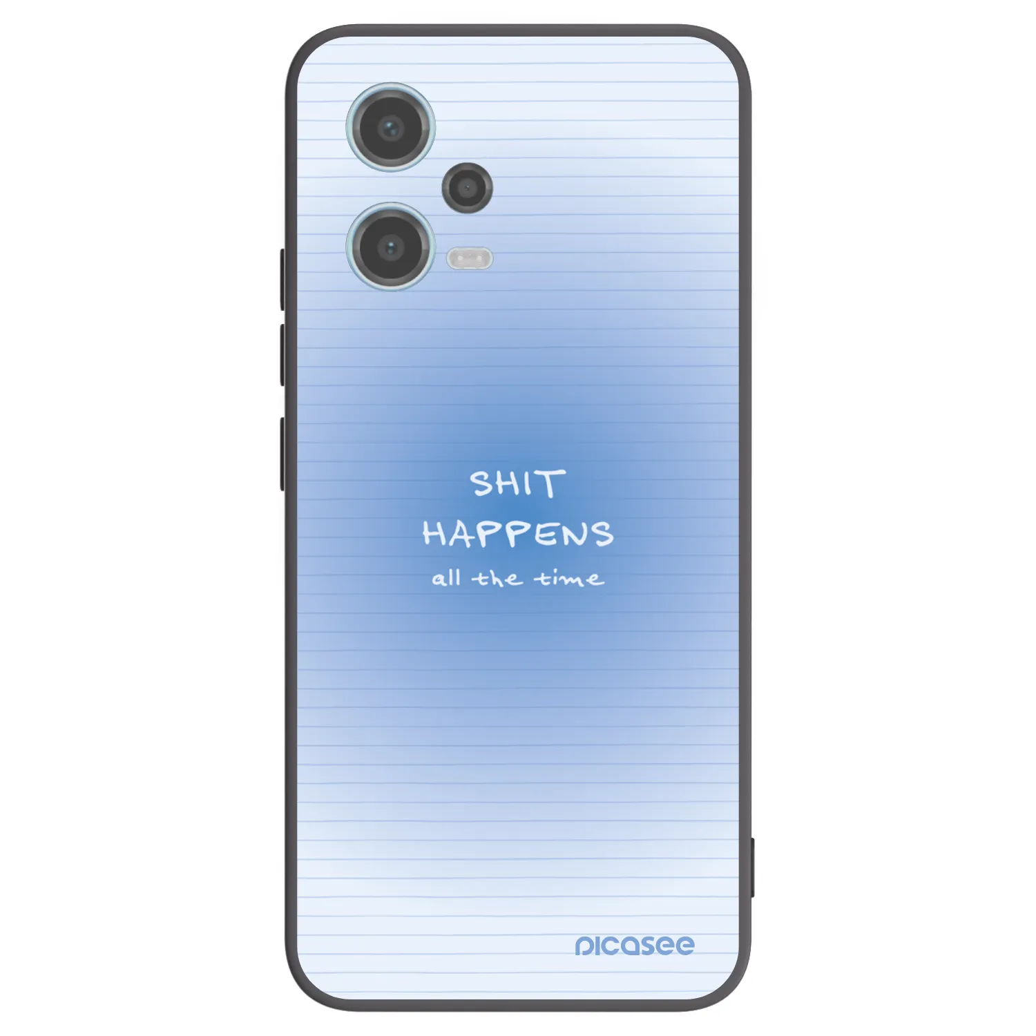 Picasee silikonový černý obal pro Xiaomi Redmi Note 12 5G - Oops Memo