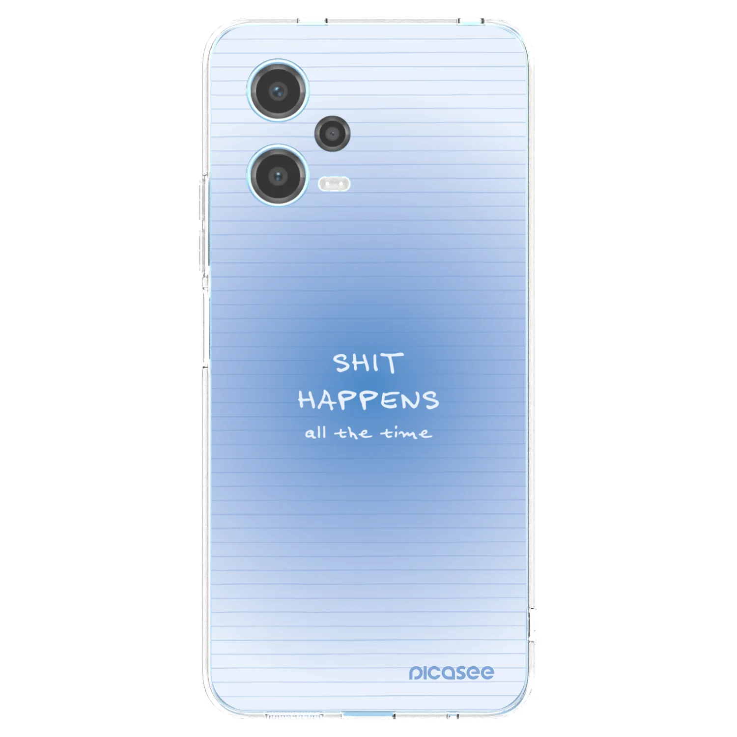 Picasee silikonový průhledný obal pro Xiaomi Redmi Note 12 5G - Oops Memo