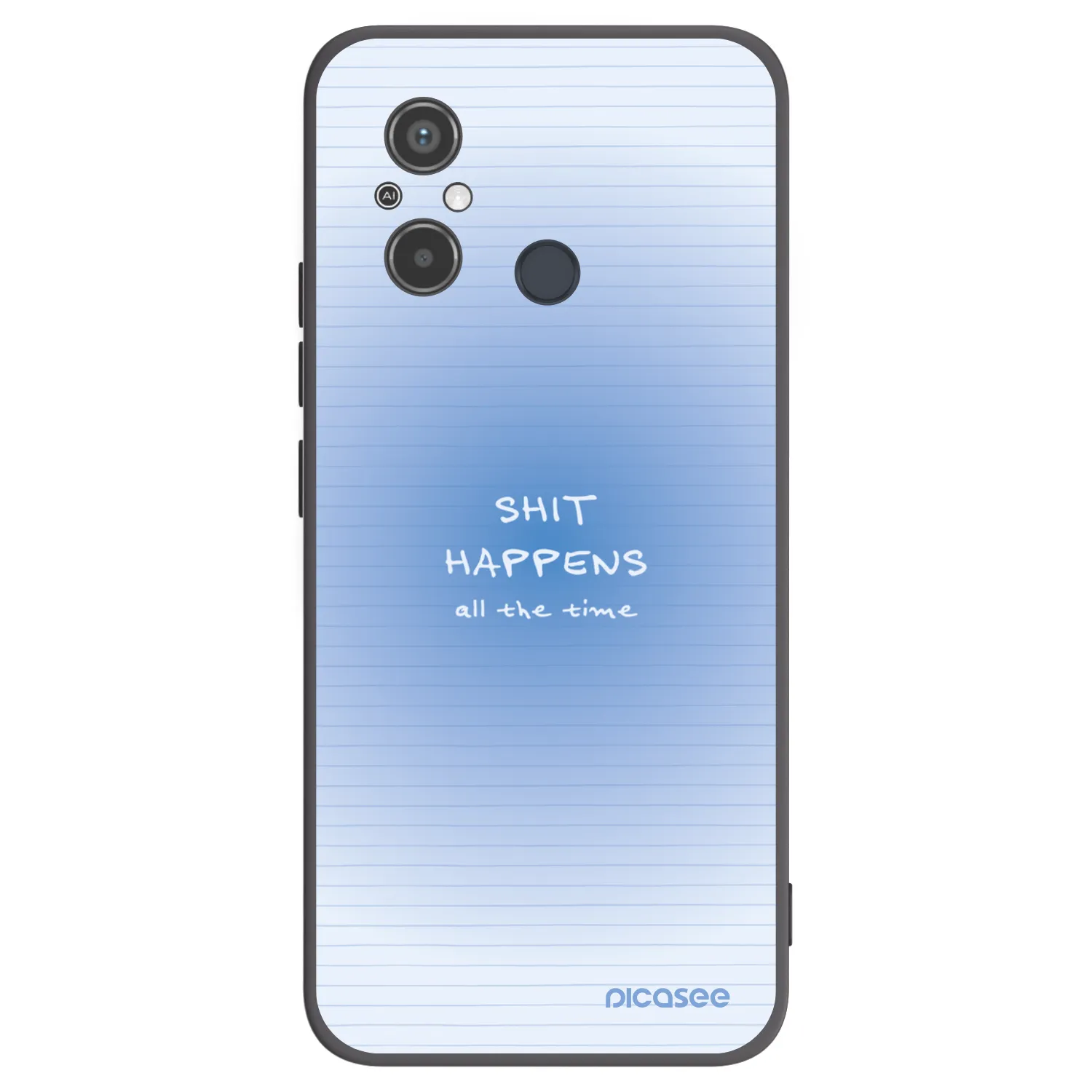 Picasee silikonový černý obal pro Xiaomi Redmi 12C - Oops Memo
