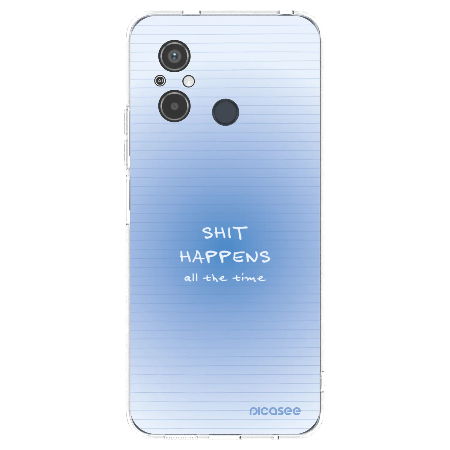 Picasee silikonový průhledný obal pro Xiaomi Redmi 12C - Oops Memo