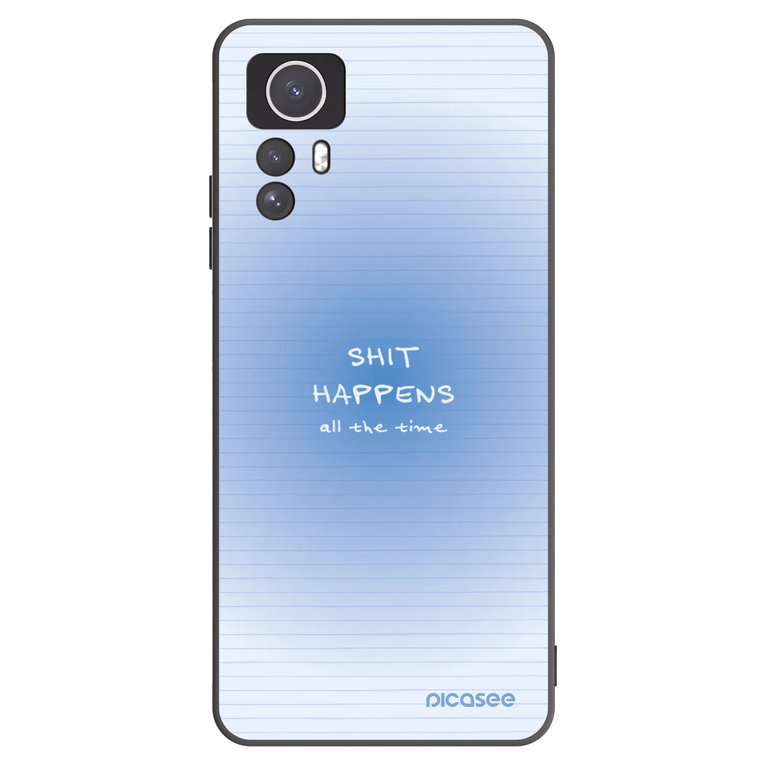 Picasee silikonový černý obal pro Xiaomi Redmi Note 12S - Oops Memo