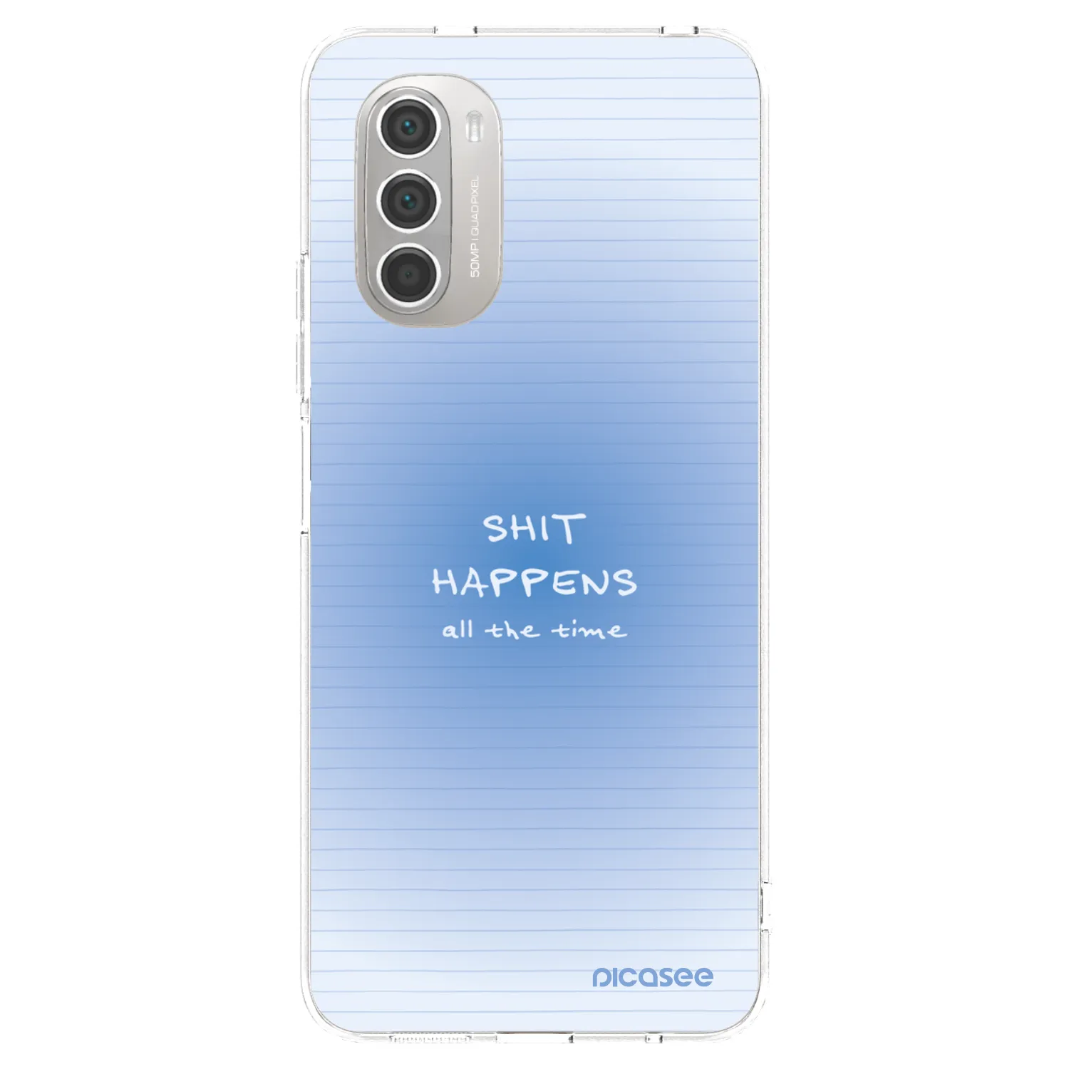 Picasee silikonový průhledný obal pro Motorola Moto G51 - Oops Memo